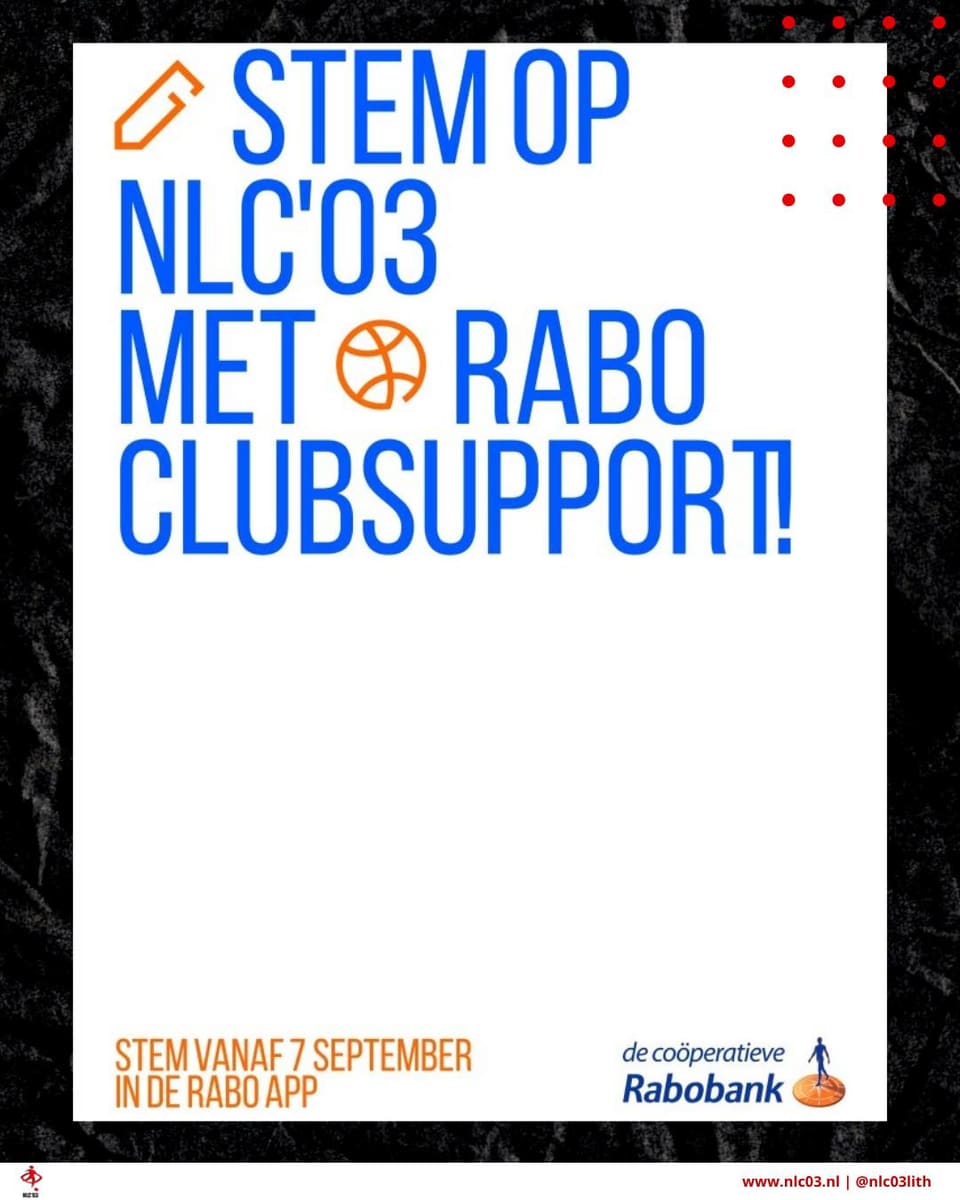 Beeld bij Instagrambericht van NLC’03 van 7 september 2026